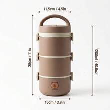 Portable 304 Stainless Steel Thermal Lunch Box, Sealed Leak Proof Bento Box, Dishwasher & Microwave Allowable,Reusable Fruit Salad Food Storage Container, Suitable For Student And Adult Use In School, Office,Picnic, Travel,Back To School - Multicolor - View 32