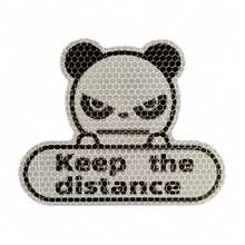 Reflective Stickers For Cars Keep The Distance Sticker Weather Proof Car Stickers Waterproof Panda Stickers For Trucks - A - View 9