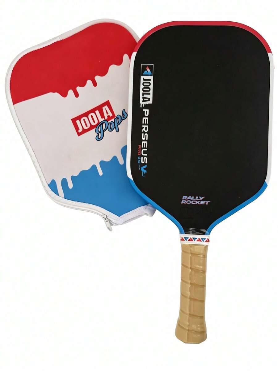 Raket Pickleball JOOLA Pro V Summer Limited Edition Ice Cream Colorway, Permukaan Bertekstur Serat Karbon Asli 16mm, Inti Propulsi & Rangka yang Diperkuat, Bersertifikasi USAPA & UPA-A, Chip NFC Terintegrasi, Kontrol Ringan Kelas Atas, Cocok untuk Olahraga Pickleball Dalam & Luar Ruangan - Perseus+Tas - View 1