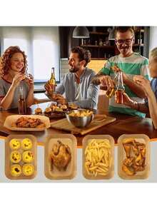 50/100 Piezas, Papel de Horno, Revestimiento para Freidora de Aire, Revestimiento para Horno, Accesorios de Cocina, Papel de Horno Antiadherente, Accesorios para Freidora de Aire, Resistente al Aceite y al Agua, Revestimiento de Papel para Hornear, Asar, Microondas, Freidora de Aire, Revestimiento para Freidora de Aire de Cocina, Papel para Freidora de Aire - Multicolor - Ver 9