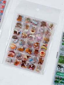 10 buah Stiker Kartu Flash Berongga Lucu Seri Camilan Showa, Stiker Alat Tulis DIY untuk Jurnal Sampah, Scrapbook, Buku Harian, dan Lainnya - MultiWarna - View 15