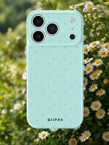 GIIPPA 1pc Light Blue Polka Dot Pattern Design Phone 17 Pro Max Phone Case, Compatible With Phone 16 Pro Max, 15 Pro Max, 14 Pro Max, Korean-Style High-End Fashion Fun Phone Case, Compatible With 11/12/13/14/15/16 Pro Max Plus, Elegant Design Suitable For Men And Women, Perfect Gift For Girlfriend On Christmas, Valentine's Day, Easter, Wedding Season And Birthday! - Baby Blue - View 8