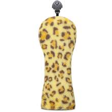 1 pezzo Copri testa per driver, fairway wood e ibrido da golf, design in finta pelliccia leopardata, materiale in peluche imbottito e antipolvere, regalo ideale per festival, accessori da golf pratici, scelta regalo perfetta - Multicolore - Visualizzare 7