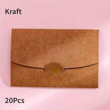 20入/組 10.5cm X 7cm 小號賀卡名片信封，燙金愛心珍珠紙迷你信封 - 燙金愛心 - 查看 9