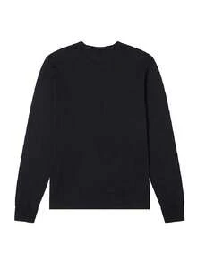 Nike Men's T-Shirt AS M NSW CLUB TEE - LS Soft Comfortable Sports Casual Long Sleeve Running Training Top AR5194-010 - Black - View 6