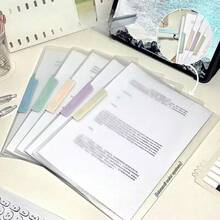 Transparent A4 Size Rotating Side-Opening Folder, Morandi Color Waterproof File Organizer Clip, Durable PP Material, Essential For Students And Professionals, Suitable For School, Office, Paper Storage, Stationery, Office Supplies, Desktop Storage, Back To School Season - Multicolor - View 8