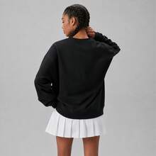 Alo Yoga Alo Accolade Black Crew Neck Pullover - 黑色 - 查看 6