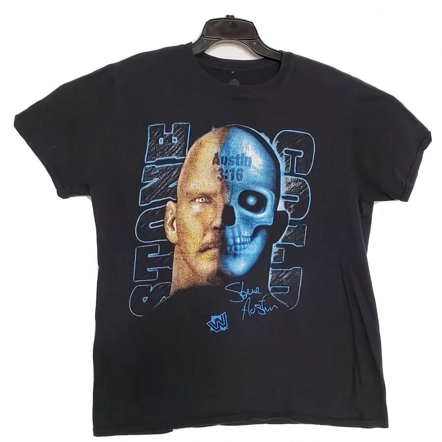 90s Stone Cold Steve Austin WWFs Wrestling Men's T-Shirt - 款式 - 查看 1