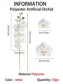 10/5/1支 人造蝴蝶蘭花莖，70cm/27.56in 逼真蝴蝶蘭花莖，裝飾絲綢蘭花；適用於客廳家居裝飾、情人節與母親節裝飾、女性禮物、婚禮裝飾、臥室裝飾、派對用品 - 多色 - 查看 14