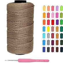 Ice Silk Shiny Yarn, Flat Polyester Satin Ribbon Yarn, Crochet Polyester Tassel Rope - Perfect For Sun Hats, Bags, Wallets, Shoes, Mats And DIY Crafts, Crochet Knitting, Crochet Yarn, Thread - Multicolor - View 5
