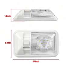 12V LED RV Ceiling Lamp - Interior Lighting For RVs - Suitable For Trailers, Camper , And Boat-Based RVs - 1pcs Single Dome Light - View 6
