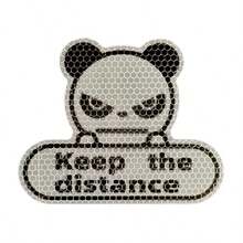 Reflective Stickers For Cars Keep The Distance Sticker Weather Proof Car Stickers Waterproof Panda Stickers For Trucks - A - View 1
