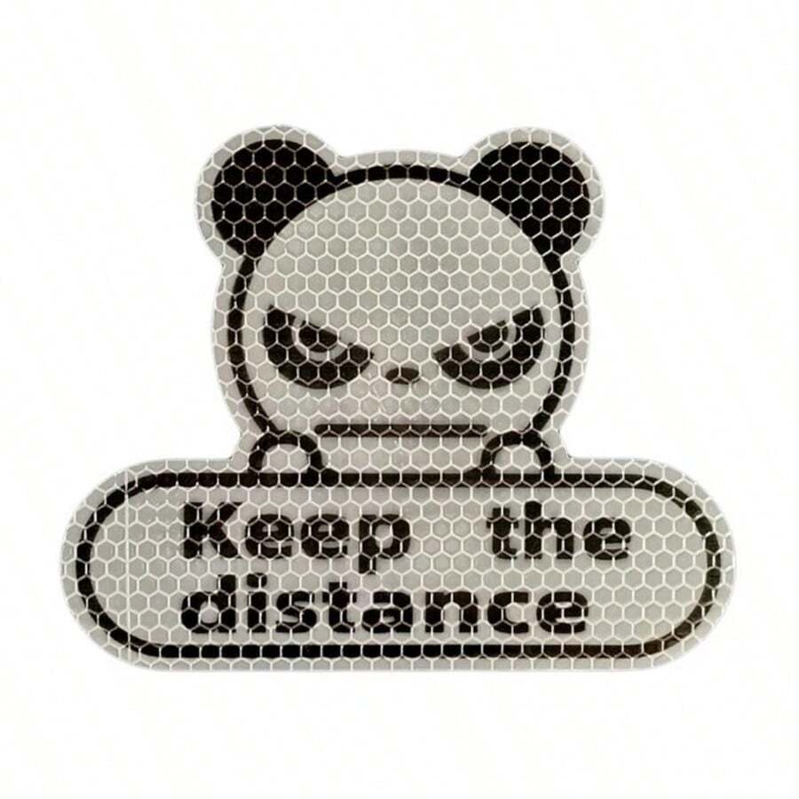 Reflective Stickers For Cars Keep The Distance Sticker Weather Proof Car Stickers Waterproof Panda Stickers For Trucks - A - View 1