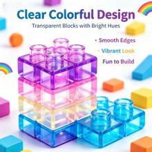 60 piezas - Nee - Bloques de construcción de silicona suave y sensorial - Bloques de construcción realistas para apilar y ensamblar - Juguete interactivo familiar pequeño - Regalo sorpresa para amigos - Multicolor - Ver 7