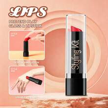 Kosmetik Palsu untuk Anak-Anak, Mainan Simulasi Rias Wajah untuk Anak-Anak, Set Mainan Plastik untuk Anak Perempuan, Lipstik, Eyeshadow, dan Perona Mata DIY. - 10 buah - View 6