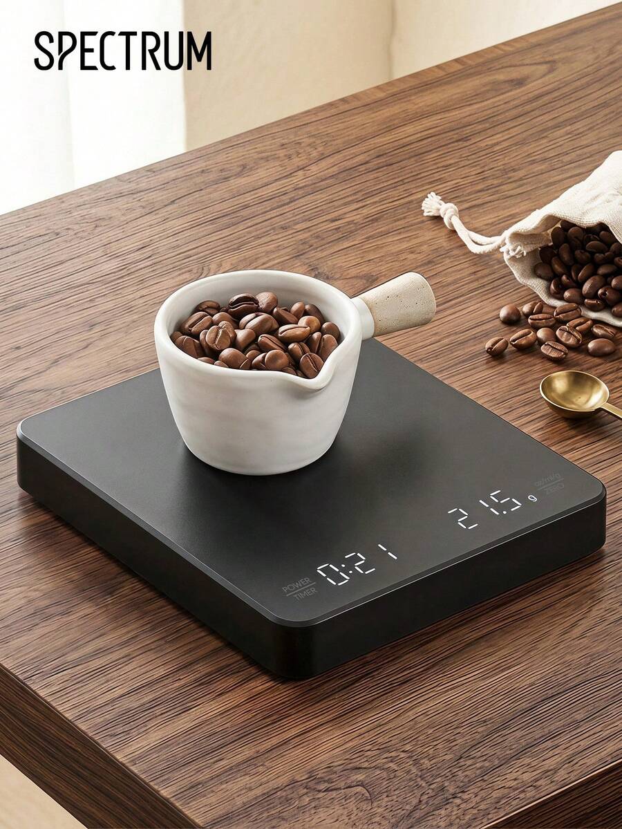 附定時器的電子咖啡秤,3公斤/0.1克高精度電子廚房秤,迷你電子秤,適用於手沖咖啡、烘焙、烹飪 - 廚房秤 - 查看 1