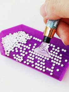 5pcs Multi-Color Plastic Diamond Painting Bead Sorting Trays, Easy-Pour Design Craft Jewelry Storage Box, DIY Diamond Painting Supplies And Tools - A - View 3