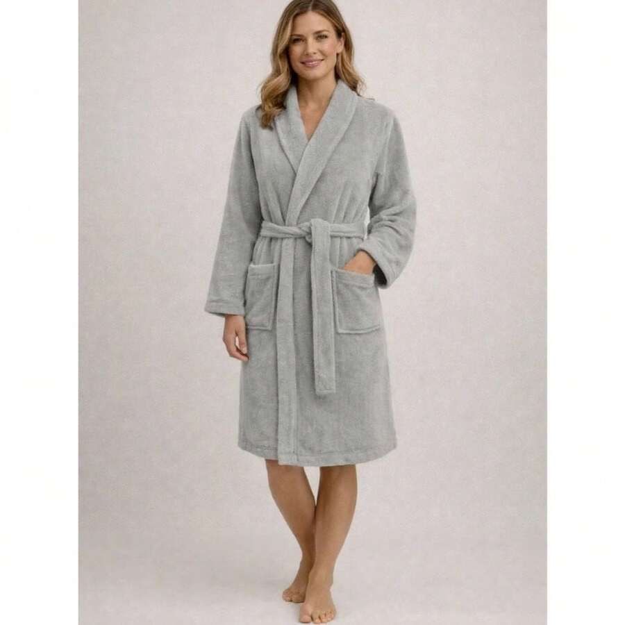 Bathrobe - Gri - Görünüm 1