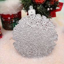 1pc Christmas Snowflake Ball Greeting Card Letter Frame Cutting Die, Suitable For Handmade Scrapbooking Supplies - Snowflake - View 7