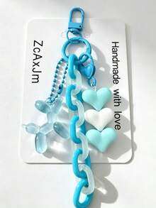 1pc Acrylic Flower Chain Bohemian Style Bag Charm Accessory, Creative Fresh Keyring Keychain Bag Decor, Best Friend Sister Gift, Party Favor - Multicolor - View 10