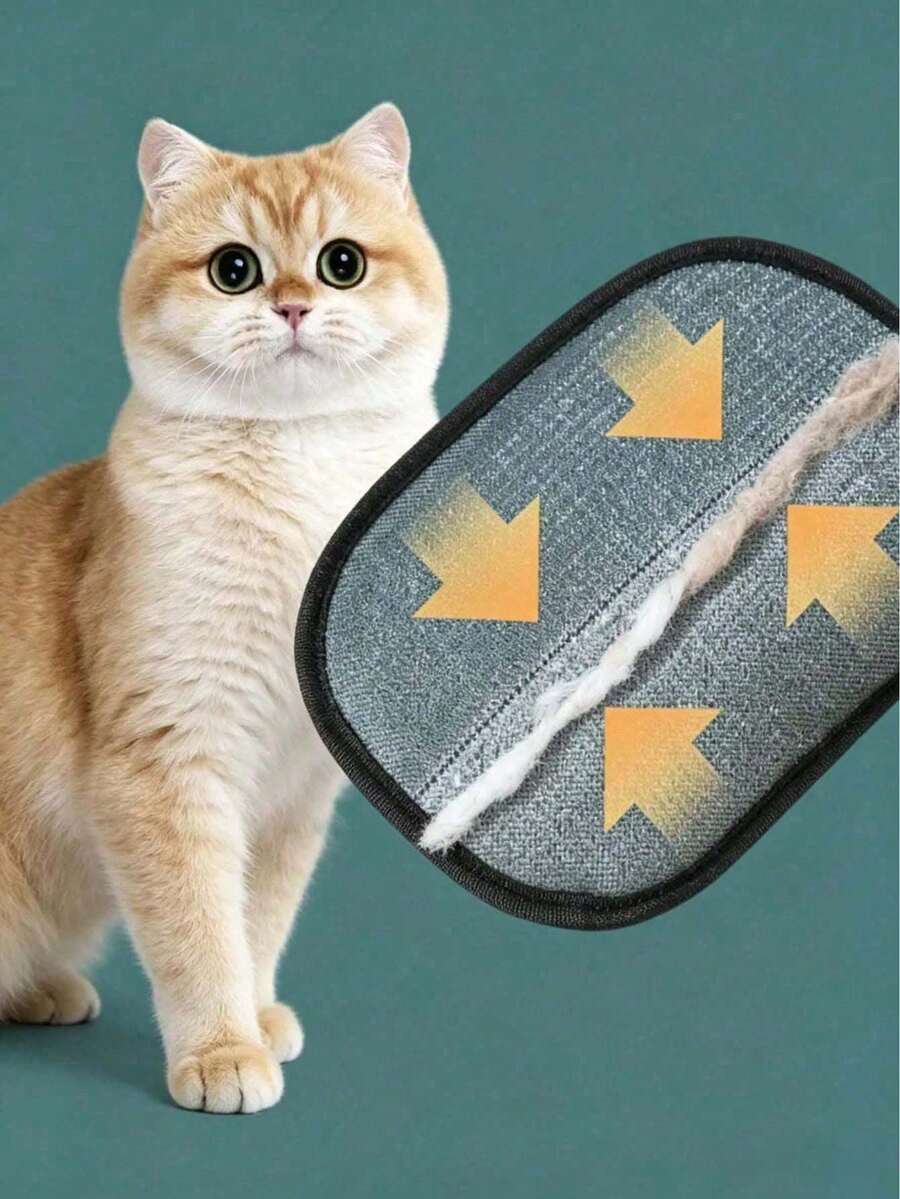 Pet Static Hair Removal Glove, Cat Hair Cleaning Brush, Large Size Thickened Upgraded Version, Sticky Hair Removal Tool, Pet Cat Hair Removal Glove, Pet Hair Removal Glove, Static Dust Hair Removal Glove, Double-Sided Hair Removal Glove For Home Sofa And Clothing