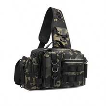 2026 New Sports One Shoulder Crossbody Bag, Large Capacity Camouflage Fishing Rod Tackle Bag With Bait Box - Multicolor - View 7