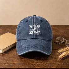 1pc Gothic-Style Casual Washed Men Hat,Letters Printing, Unisex Fashion, Provides Shade & Sun Protection, Perfect For Outdoor Activities. - Multicolor - View 7