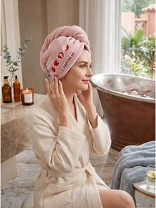 1/2/3pcsMicrofiber Hair Drying Towel Wrap, Super Absorbent Quick Dry Hair Turban Cap For Women, Anti-Frizz Bath Accessory, Soft Coral Fleece Hair Towel Wrap - Multicolor - View 4
