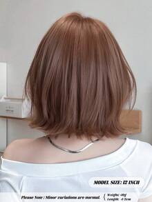 12 Inch Brown Short Bob Curly Wigs For Women Soft Silky Heat-Resistant Synthetic Fiber Wigs For Daily Or School,Use, Perfect For Holidays Music Festivals Celebrations, Sakura Celebration,Graduation Gift & Gift For Friend's Wig Accessory, Halloween - Multicolor - View 3