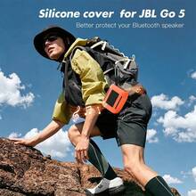 Casing Silikon untuk Speaker Bluetooth GO 5, Tahan Guncangan, Pelindung Silikon Portabel dengan Carabiner, Tahan Air, Lembut, Pelindung untuk Perjalanan. - Satu-Ukuran - View 10