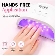 Beetles 2Pcs*20g Tipex Solid Nail Glue Gel, Soft Gel Tips Glue For Nail Extensions, Clear UV Nail Adhesive For Press On & False Nails, UV LED Lamp Required - 2Pcs*20g Tipex Soft Gel Nail Tips Glue - 查看 2