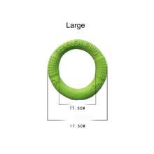 Dog Toys Pet Flying Disk Training Ring Puller Anti-Bite Floating Interactive Supplies Dog Toys Aggressive Chewing - Multicolor - View 4