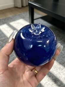 1pc Giant Blueberry Squishy Toy Jelly Texture Slow Rebound Desktop Decor Stress Relief For Birthday Easter Halloween Christmas Party Gift Dumpling Style Random Style & Packaging - 彩色 - 查看 7