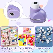 Paper Hole Puncher Cutter Tool Cherry Blossom Shape 3/8 Inch 8mm For Paper Crafts Portable Suitable For Cardmaking For Scrapbooking For Journaling For Student For Nail Art Random Color - 3/8 Inch 8mm Cherry Blossom Punch - View 3