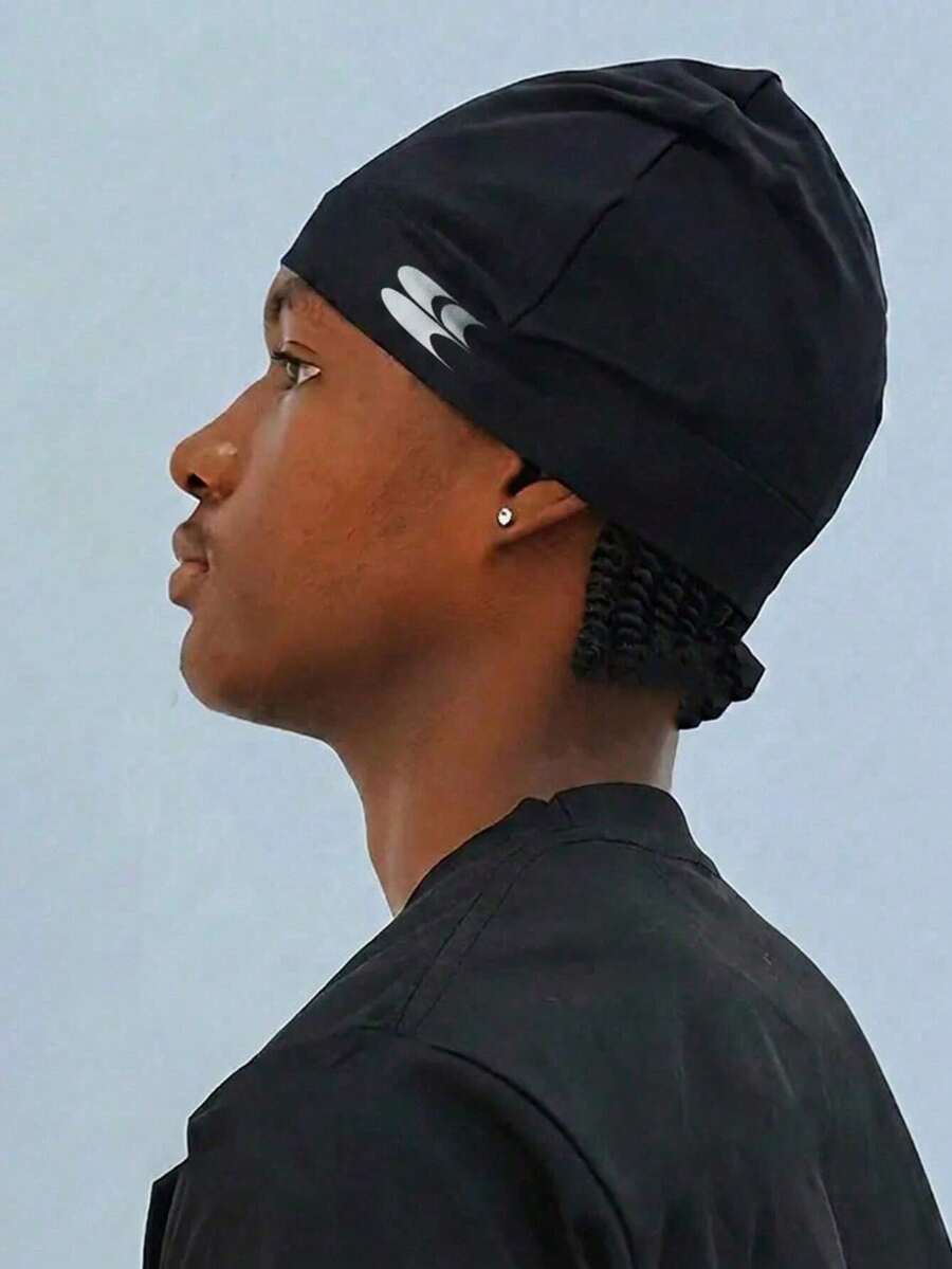 Nylon Stretch Sports Cap Quick-Drying Breathable Outdoor Cycling Cap Hip-Hop Embroidered Skull Cap Unisex Fashion Casual Versatile Beanie - Multicolor - View 1