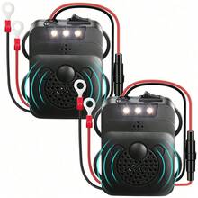 SEAGO Car Ultrasonic Rat Repeller, Engine Bay Rodent Deterrent Device, Strong Flashing Light Rat Repellent, Battery-Powered Anti-Rodent Equipment For Car Interior - Multicolor - View 2