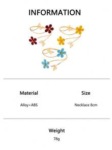 1pc/3pcs Gentle Fresh Hollow Butterfly Handmade Drip Oil 3D Five-Petal Flower Open Cuff Bracelet For Women, Summer Outings And Daily Wear - Multicolor - View 6