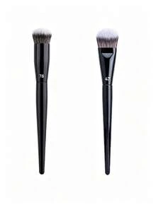 2/1pc 47 Foundation Brush, 78 Foundation, Shadow Brush Liquid Cream Blending Blush Angled Professional Makeup Tool Set - Multicolor - View 15