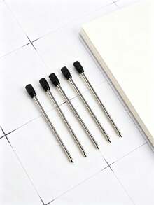 5pcs (1 Pen + 4 Refills) Luxury Rhinestone Ballpoint Pen Set, Sparkling Artificial Diamonds, Creative Gift Writing Pen, Fashionab, First Day Of School - Multicolor - View 7