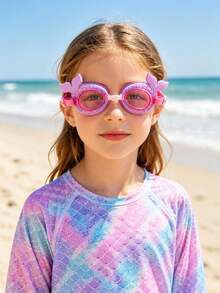 1pc Children's Anti-Fog High Definition Swimming Goggles, Waterproof Anti-Fog Professional Diving Goggles Swimming Equipment - Swim, First Day Of School - Purple - View 1