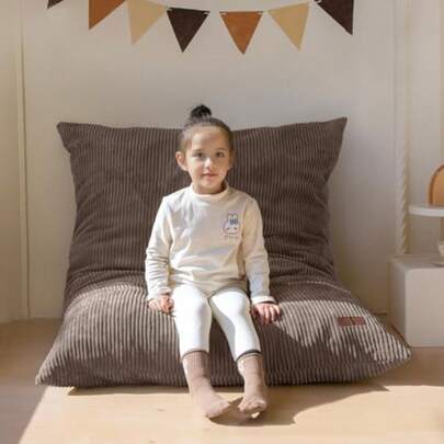 MAXYOYO - Puf 3 en 1 para niños, silla convertible plegable de puf a tumbona, sofá de piso infantil para juegos, lectura, sofá de piso con relleno de espuma de alta densidad