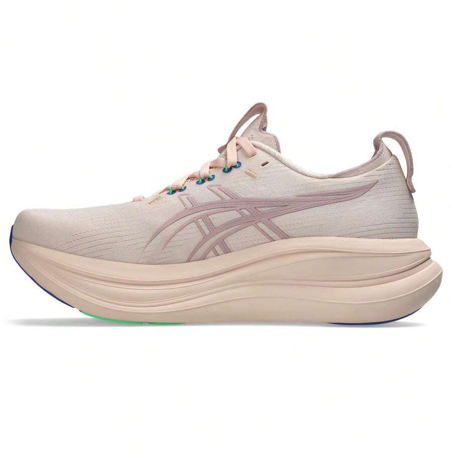 ASICS GEL-NIMBUS 28 Atmungsaktive Leichte Low-Top Damen-Laufschuhe - Beige - Übersicht 1
