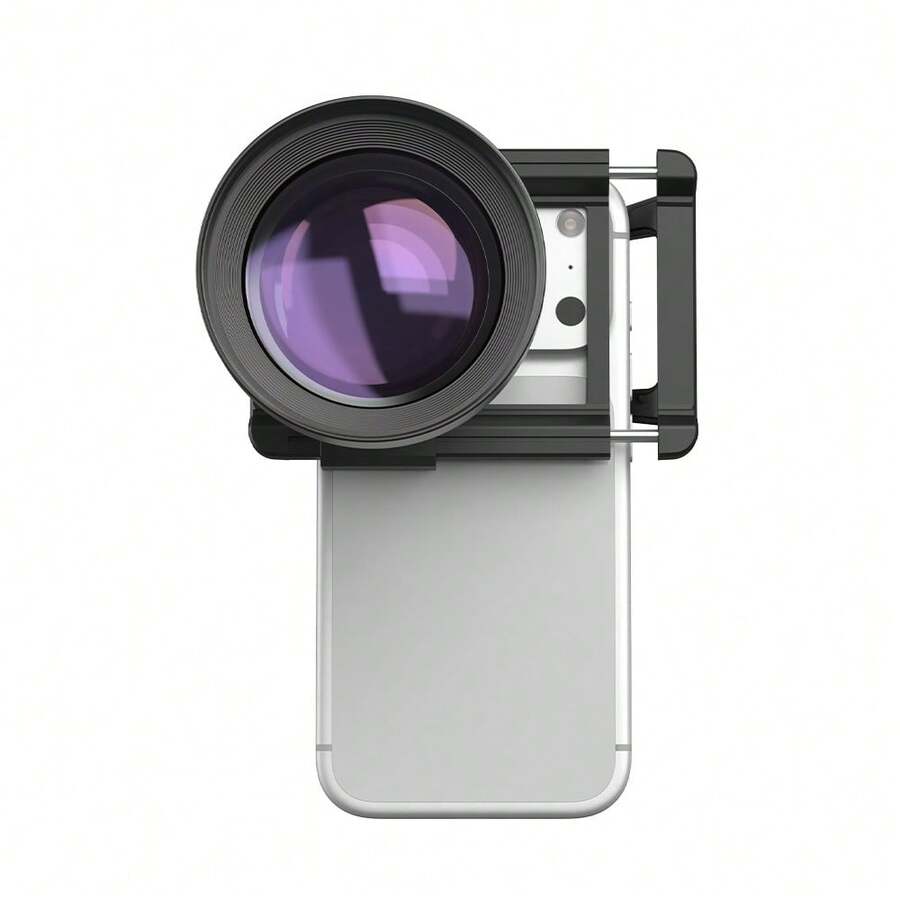 APEXEL 50mm 人像鏡頭適用於 iPhone 與智慧型手機 | 4K HD 望遠相機鏡頭，適用於手機攝影 | 通用夾式套件，適用於所有手機 [不含濾鏡]