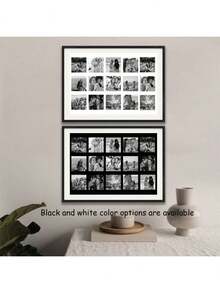 1pc Frameless Ultra Cool Black & White Customized Photo Canvas Print, Birthday Anniversary, Couple Life Record, Family Life Record, Friend Relationship Record, Celebrity, Anime, Custom Combination, Living Room Bedroom Wall Decor Gift, Graduation Anniversary - Multicolor - View 5