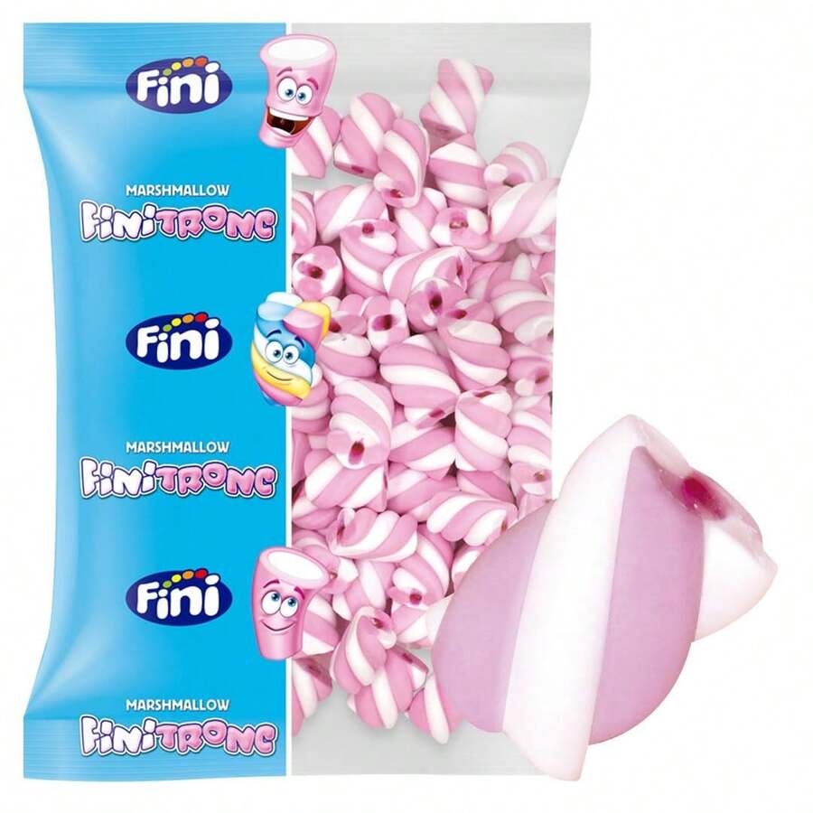 iChuches Marshmallow Fini - Finitronc Nubes de diferentes formas - 125 Unidades Ideal para Celebraciones, Cumpleaños, Mesas Dulces, etc. - Nubes Rosas Magic Rellena - Ver 1