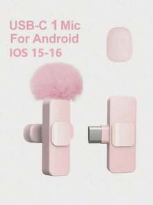 Mikrofon Lavalier Nirkabel Warna Pink, Mikrofon Jepit Mini Portabel Frekuensi Ganda 2.4GHz, Pasang dan Mainkan dengan Peredam Kebisingan Otomatis dan Baterai Isi Ulang 60mAh, Cocok untuk Perekaman Video, Siaran Langsung, Wawancara, dll. - View 15