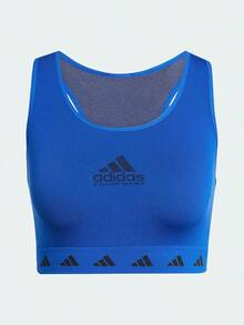 Adidas Sujetador deportivo de espalda de corredor de punto para mujer, ropa interior atlética para fitness, yoga y entrenamiento JN6499 - zafiro - Ver 1