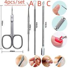 6pcs/5pcs/4pcs/3pcs/2pcs/1pc Upgraded Portable Multi-Function Stainless Steel Cuticle Cutter Set, Manicure Set, Exfoliating Scissors, Sharp Curved Design, Suitable For Trimming Eyebrows, Nose Hair, Eyelashes, Removing Dead Skin, Exfoliating Hand And Foot Care Beauty Tools, Manicure Supplies, Essential For Students Back To School Dormitory, Travel Essentials, Manicure Salon Supplies (3.0mm Thickness, Sharper, Better User Experience) - Multicolor - View 19