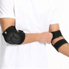 Black Elbow Guard Single Sports Elbow Guard Skiing Adult Tactical Crawling Training Thickened Roller Skating Anti-Collision Slider Elbow Guard - A Black One - View 9