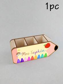 Tempat Pena Berbentuk Pensil yang Dapat Disesuaikan, Penyimpanan Meja yang Dipersonalisasi, Tempat Pena Gaya Warna-warni yang Lucu, Dapat Disesuaikan Nama, Dapat Disesuaikan Aksesori Meja, Meja Kantor, Meja Belajar, Hadiah Hari Guru, Hadiah Ulang Tahun, Guru, Teman dan Keluarga - MultiWarna - View 10